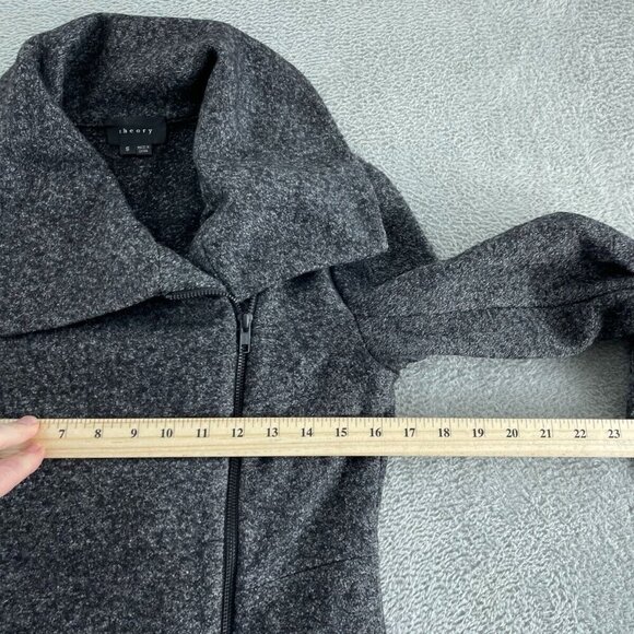 Theory Womens Grey Wool Blend Zip-Up Jacket S 5704 - Picture 5 of 8